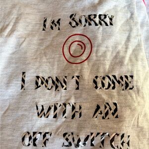 Gray Graphic baseball T-Shirt with Red Circle Design